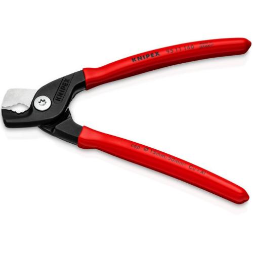 Knipex StepCut Cable Shears Plastic Coated Burnished 160mm 95 11 160